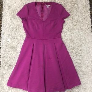 Banana Republic Ribbed A-Line V-Neck Midi Dress